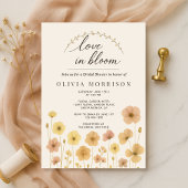 Love In Bloom Boho Bridal Shower  Kaart