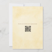 Love in Bloom Botanical QR Code Bridal Shower Kaart (Achterkant)