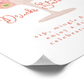 Love in Bloom Bridal Shower Drinks Station Sign Poster (Hoek)