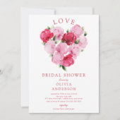 Love in Bloom Bridal Shower Invitation Kaart (Voorkant)
