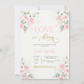 Love in Bloom Bridal Shower Invitation Kaart (Voorkant)