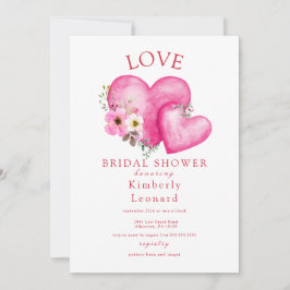 Love in Bloom Bridal Shower Invitation Kaart