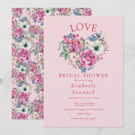 Love in Bloom Bridal Shower Invitation Kaart