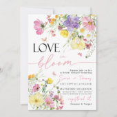 Love in Bloom Bridal Shower Invitation Kaart (Voorkant)
