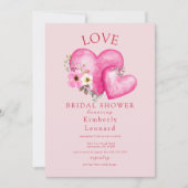 Love in Bloom Bridal Shower Invitation Kaart (Voorkant)