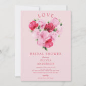 Love in Bloom Bridal Shower Invitation Kaart (Voorkant)