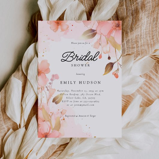 Love in Bloom Bridal Shower Invitation Kaart