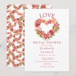 Love in Bloom Bridal Shower Invitation Kaart