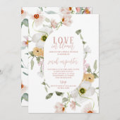 Love in Bloom Bridal Shower Invitation Kaart (Voorkant / Achterkant)