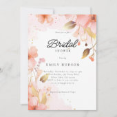 Love in Bloom Bridal Shower Invitation Kaart (Voorkant)