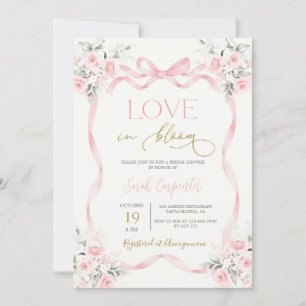 Love in Bloom Bridal Shower Invitation Kaart