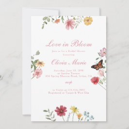 Love in Bloom Bridal Shower Kaart