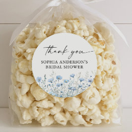 Love in Bloom Bridal Shower Round Favor Stickers