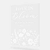 Love in Bloom Custom Wedding Welcome Acryl Bord (Hoek)