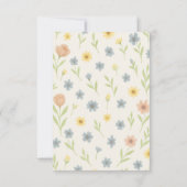 Love In Bloom Floral Bridal Shower Kaart (Achterkant)