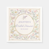  Love in Bloom Floral Bridal Shower Napkins Servet (Voorkant)