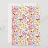 Love In Bloom Floral Butterfly Vrijgezellenfeest Kaart (Achterkant)