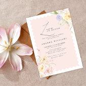 Love in bloom Floral Elegance Bridal Shower  Kaart