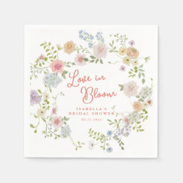 Love in Bloom Floral Garden Bridal Shower Servet