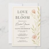 Love in Bloom Floral Wildflower Spring  Kaart (Voorkant)