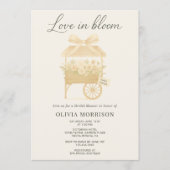 Love in Bloom Flower Market QR Code Bridal Shower Kaart (Voorkant)