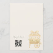 Love in Bloom Flower Market QR Code Bridal Shower Kaart (Achterkant)