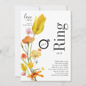 Love in Bloom heeft een Ring op zijn Vrijgezellenf Kaart (Voorkant)