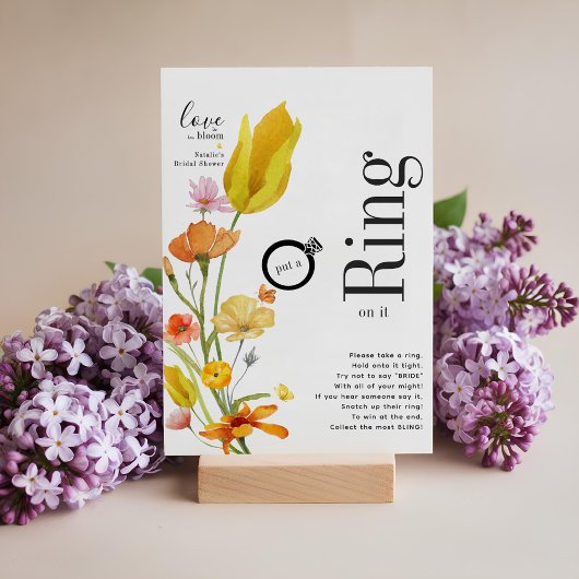 Love in Bloom heeft een Ring op zijn Vrijgezellenf Kaart