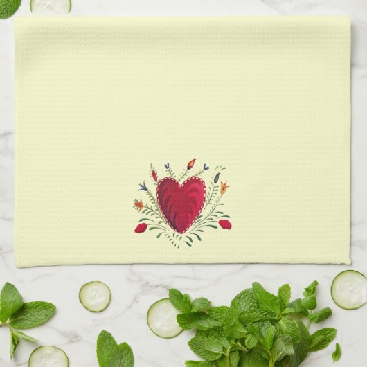 Love in Bloom Kitchen Towel Theedoek (Gevouwen)
