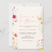 Love In Bloom Kleurrijk Wildflower Vrijgezellenfee Kaart (Voorkant)