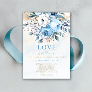 Love in Bloom Something Blue Rozen Vrijgezellenfee Kaart
