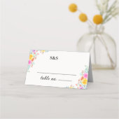 Love in Bloom spring flowers wedding Plaatskaartje (Voorkant)