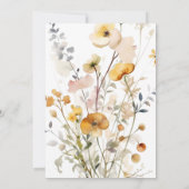 Love In Bloom Spring Wildflower Vrijgezellenfeest  Kaart (Achterkant)