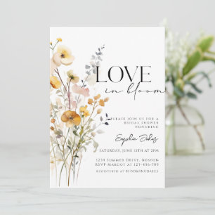 Love In Bloom Spring Wildflower Vrijgezellenfeest Kaart