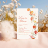 Love In Bloom Verona Sunset Oranje Vrijgezellenfee Kaart