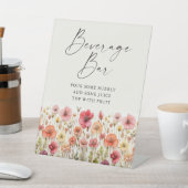 Love In Bloom Vrijgezellenfeest Beverage Bar Sign Reclamebord Met Voetstuk (Insitu)