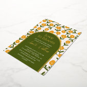 Love in Bloom Vrijgezellenfeest Folie Uitnodiging (Gedraaid)