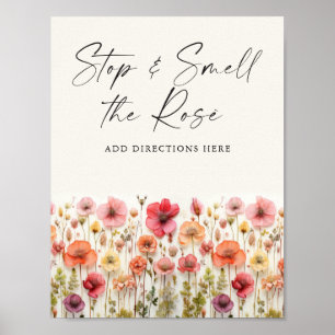 Love In Bloom Vrijgezellenfeest Roos Bar Sign Poster