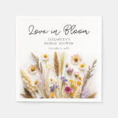 Love in Bloom Vrijgezellenfeest Servet (Voorkant)