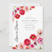 Love In Bloom Vrijgezellenfeest Uitnodigen Kaart (Voorkant)
