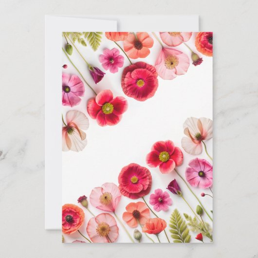 Love In Bloom Vrijgezellenfeest Uitnodigen Kaart (Achterkant)