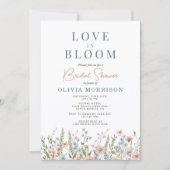 Love in Bloom Wildflower Bridal Shower Kaart (Voorkant)