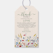 Love in Bloom Wildflower Meadow Bridal Shower Cadeaulabel (Voorkant)