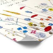 Love in Bloom Wildflower Meadow Bridal Shower Poster (Hoek)