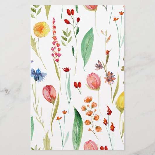 Love in Bloom Wildflower Vrijgezellenfeest Dinner Flyer (Achterkant)