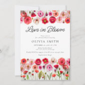 Love In Bloom Wildflower Vrijgezellenfeest Uitnodi Kaart (Voorkant)