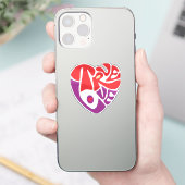  “Love in Bold Strokes” T-Shirt Sticker (Telefoon)