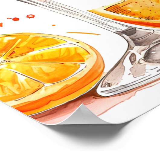 Love in First Spritz Vrijgezellenfeest Welcome Sig Poster (Hoek)