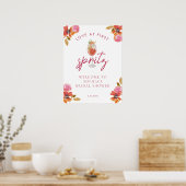 Love in First Spritz Vrijgezellenfeest Welcome Sig Poster (Keuken)