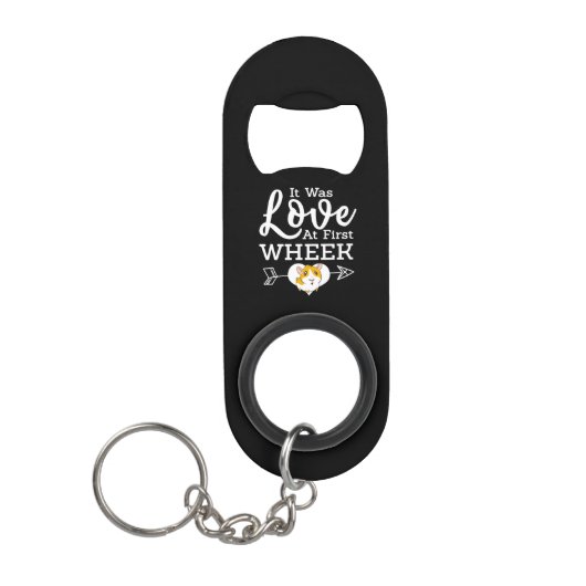 Love in First Wheak Guinee Pig Cavy Roddent Mini Flessenopener (Voorkant)